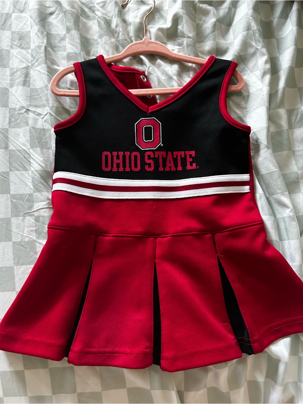 Ohio State Red & Black Cheer Dress
